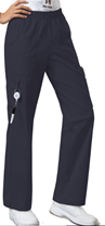Cherokee WW Core Stretch Women&#39;s Mid-Rise Pull-On Cargo Pant 4005P Petite
